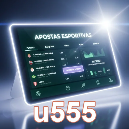 Tela do u555 apresentando opcoes de apostas esportivas.