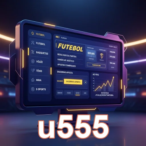 Tela de apostas do site u555 com opções de jogos e estatísticas.