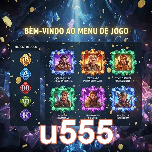 Tela do aplicativo móvel do u555 com jogos VIP disponíveis.