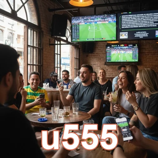 Jogadores interagindo em evento social com u555.