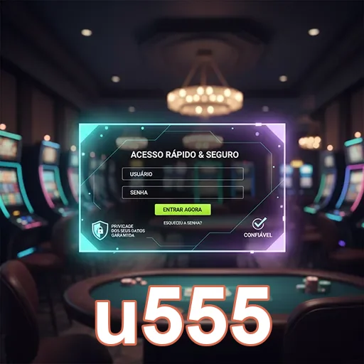 Tela de login do site u555 com acesso rápido e seguro.