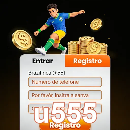 Jogador com camisa do Brasil se registrando no u555.