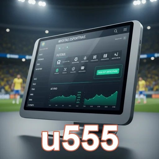 Interface de apostas esportivas da plataforma u555.